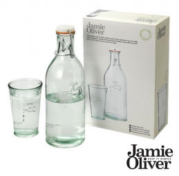 Jamie Oliver Wasserkaraffe mit Glas Transparent