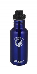 ECOtanka - Sport Trinkflasche - 0,6l Mini Tanka in Blau mit Reduzier-Verschluss