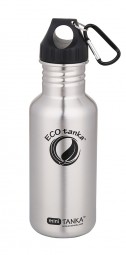 ECOtanka - Trinkflasche fĂ¼r Sport - 0,6l Mini Tanka in Edelstahl mit Poly-Loop-Verschluss