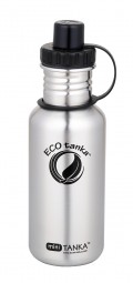 ECOtanka - Trinkflasche fĂ¼r Sport - 0,6l Mini Tanka in Edelstahl mit Sport-Verschluss