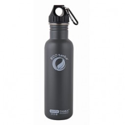 ECOtanka - Trinkflasche fĂ¼r Sport - 0,8l Sports Tanka in Anthrazit/Oliv mit Poly-Loop-Verschluss