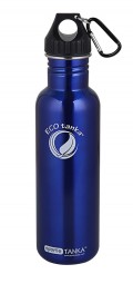 ECOtanka - Trinkflasche fĂ¼r Sport - 0,8l Sports Tanka in Blau mit Poly-Loop-Verschluss