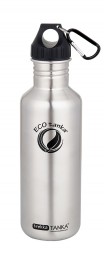 ECOtanka - 1,0l Tinkflasche fĂ¼r Sport in Edelstahl mit Poly-Loop-Verschluss